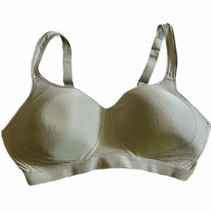 Hanes Bra Womans L+/G+ White Cooling Comfort Convertible Straps